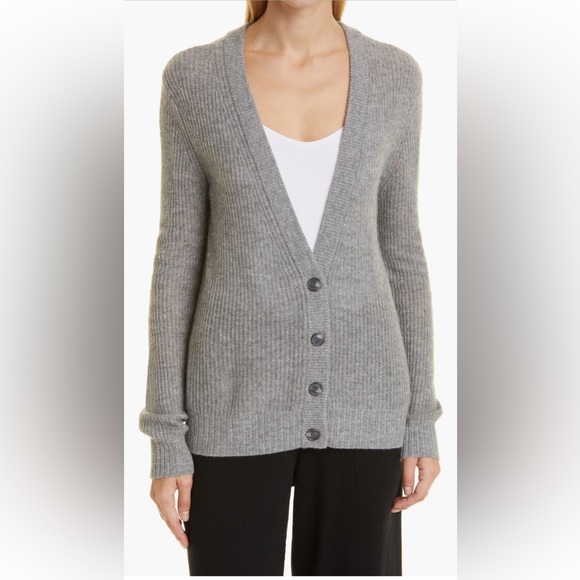 ATM Anthony Thomas Melillo Cashmere Cardigan. Grey (Heather Fog). Size XS - Picture 1 of 7